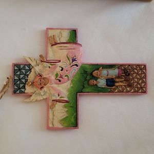 NWOT Jim Shore Heartwood Creek Cross Wall Hanging or Ornament